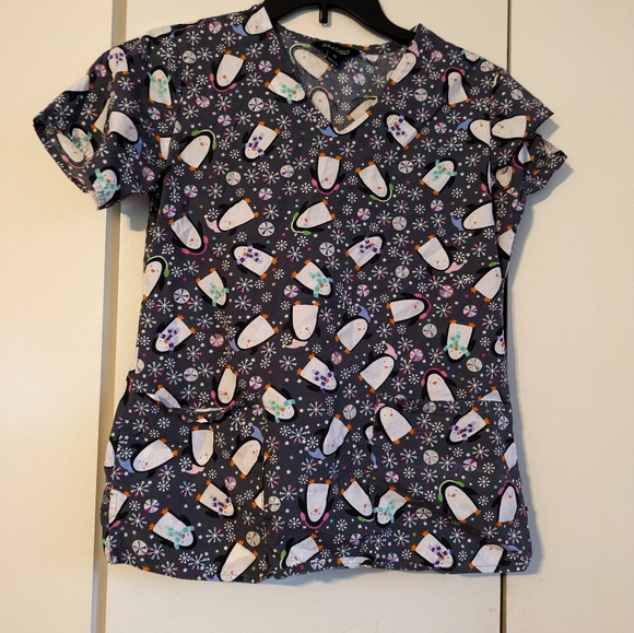 Zoe and Chloe extra small scrub top - Picture 3 of 9